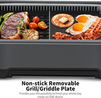 Barbecue électrique standard européen, portable pour la maison et l'extérieur, plaque de cuisson électrique sans fumée