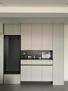 Contemporary Modern Design Wood Panel Shoe <b>Cabinet</b> <b>for</b> Home <b>Bedroom</b> Dining Living Room or School Furniture - Product Image 4