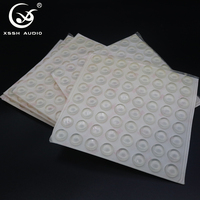 Almohadillas de Silicona Transparentes Impermeables Antideslizantes, Puntos de Goma Amortiguadores de Impactos para Altavoces y Amplificadores, Reducción de Vibraciones