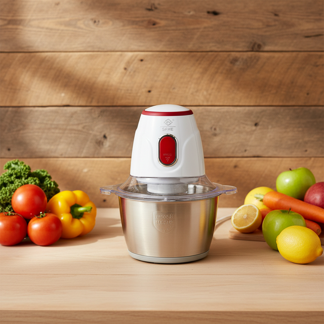 Multifunctional Plastic Commercial Food Processor 1.5L Electric 350W High Efficiency Pure Copper Motor Household