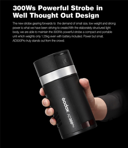ไฟแฟลช Ad300pro กลางแจ้ง300ws TTL 2.4G 1/8000 hss SPEEDLITE พร้อมแบตเตอรี่สำหรับ s/<span class=keywords><strong>c</strong></span>/n/o/f - Product Image 2