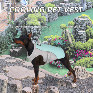 Rompi pendingin kualitas tinggi XL/<span class=keywords><strong>XXL</strong></span>, baju anjing musim panas gaya klasik mewah desain bagus, mantel poliester antilembap polos - Product Image 2