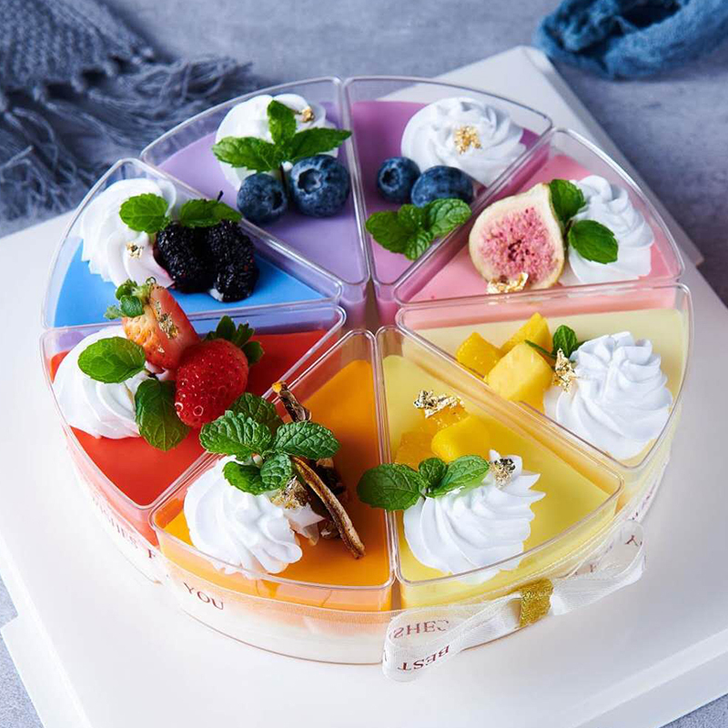 160ml Einweg-Plastik-Dreieckbecher für Mousse, Pudding, Gelee, Dessert & Kuchen, 8-Zoll-Scheibenboxen, Einwandig, 90mm Durchmesser| Alibaba.com