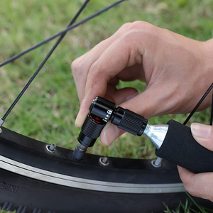 Inflador de neumáticos de bicicleta CO2, inflador rápido y seguro con válvula <span class=keywords><strong>Presta</strong></span> y Schrader, Compatible - Product Image 5
