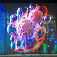 Écran LED haute transparence RGX pour la publicité sur les vitrines de magasins, mur vidéo