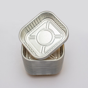 ถ้วยฟอยล์อลูมิเนียมแบบใช้แล้วทิ้งสีทอง RE3G ภาชนะอลูมิเนียมฟอยล์ติดผนังแบบเรียบพร้อมฝาปิด - Product Image 6