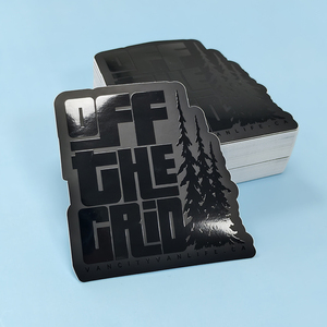 Custom Anti-Uv Durable Business Logo <b>Sticker</b> Custom Printing Spot UV Embossed Self-Adhesive Durable <b>Vinyl</b> PVC Die-Cut <b>Stickers</b> - Product Image 4