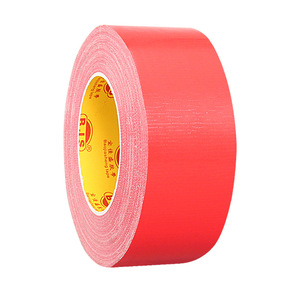 Red Cloth Warning Tape 0.28mm Thick High Adhesion Floor Repair Tape Osha Standard Multipurpose Tape - Product Image 1