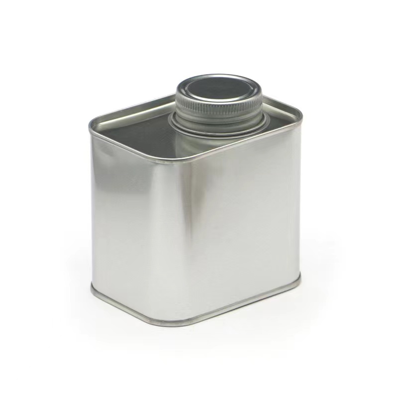 Empty Square Metal Tins with Valves for Food Packaging