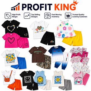 Lote de Ropa de Verano para Niños, Mezcla Aleatoria de Algodón, Conjuntos de Dos Piezas para Niños Pequeños, Venta de Liquidación - Product Image 1