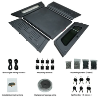 Capot de camionnette en aluminium noir mat, coque rigide, rails de toit, panneau latéral Molle, Jeep Gladiator, Ford F150 Ranger, verrouillable