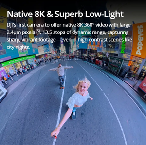 Para DJl Osmo 360 Standard Combo 1-Inch 360 °   CMOS Original de Marca 8K 360 °   Video 4K/120fps 170 °   Vídeo Boost 360 °   Nativo - Product Image 5