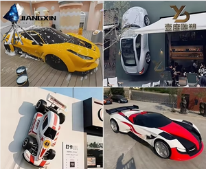 Escultura Personalizada de Coche de Carreras TOPDON F1 - Modelo con Marca <span class=keywords><strong>Vodafone</strong></span> y Pirelli para Exhibiciones y Colecciones de Deportes de Motor - Product Image 4