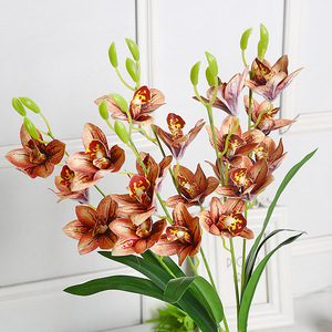 Orquídeas Cymbidium Artificiales Impresas en 3D Lichao, 20 Cabezas, Flores de Plástico para Decoración del Hogar y Bodas - Product Image 4