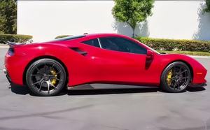 Kit carrosserie pour Ferrari 488 Spider : lèvre avant, diffuseur, jupes latérales, pare-chocs avant et arrière, ailerons avant et arrière, jupes latérales, déflecteurs d'air - Product Image 3