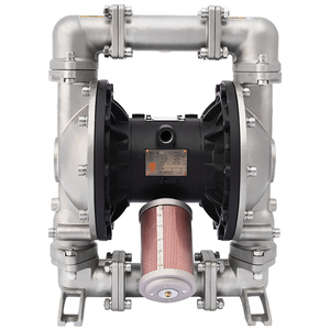 Bomba Neumática de Diafragma GODO BFQ-40P de Acero Inoxidable, Resistente a Productos Químicos, Alimentos y Aceite, Doble Accionamiento Neumático - Product Image 2