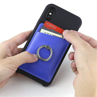 Portefeuille pour téléphone portable en cuir triangulaire, nouveau design, porte-cartes d'identité, poche à monnaie pour smartphone