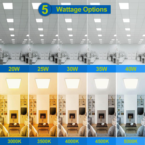 ETL DLC chứng nhận ngành công nghiệp thương mại 130lm/W 0-10V Dimmable 1x4 2x2 2x4 dẫn trở lại thắp sáng bảng điều khiển đèn trần ánh sáng - Product Image 3