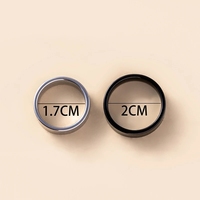 Bagues de couple Yin Yang en acier inoxydable, style punk, couleur noir argent, bague de vampire pour amoureux, bijoux d'Halloween