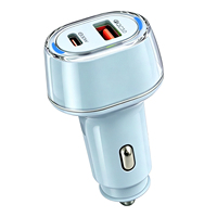 Chargeur de voiture double rapide 55W, directement du fabricant, USB A TYPE C QC25W+PD30W, couleurs assorties pour iPhone Samsung Xiaomi Redmi TECNO P78