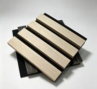 Panneau acoustique décoratif en placage de bois pour absorption sonore, pour espaces intérieurs, échantillon gratuit