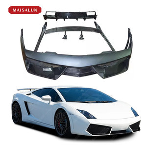 ชุดบอดี้ไฟเบอร์คาร์บอนใหม่สำหรับ lambLamborghini Gallardo LP550 560 <span class=keywords><strong>570</strong></span> D สไตล์กันชนหน้ากระโปรงข้างสปอยเลอร์อัพเกรด - Product Image 1