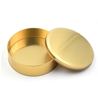 Boîtes métalliques rondes de qualité supérieure pour l'emballage alimentaire : gâteaux, biscuits, beurre, thé, sucre