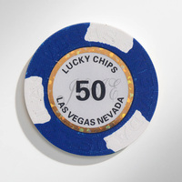 Logo personnalisé 40mm jetons de poker 14g en argile durable composite à surface lisse jetons de jeu pour commande en gros emballage personnalisé ensemble de poker