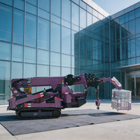 Grúa Araña RST L-685 de 5 Toneladas, Diésel Hidráulico, con Certificación CE, Plataforma Elevadora de 21m para Obras de Construcción Urbanas