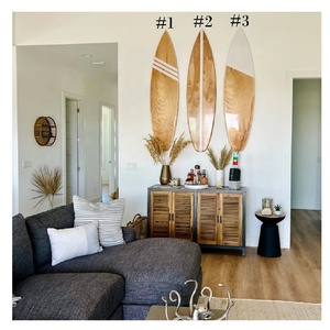 Décoration Murale Planche de Surf 'The Shore Break' en Bois ET1082 - Product Image 2