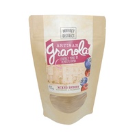 Sachets Doypack Marron Personnalisables avec Logo, Fermeture Zip, pour Emballage Alimentaire (Noix, Snacks), en Papier Kraft avec Fenêtre