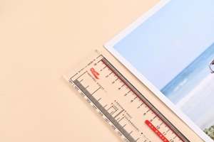 Hot Sale Acryl Büro Lineal Transparent Klarer Stil Ideal für College Wohnheim Zimmer Arbeits zimmer zum Messen von Papier und Kunst handwerk - Product Image 5