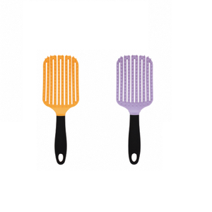 Hair <b>Brush</b> Silicone Bristle Non Slip Rubber Handle Fast Dry Gentle <b>Detangling</b> For Home Use - Product Image 2