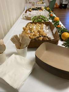 Nouveauté 2024 : Ensemble de Couverts Jetables en Bambou Moso Certifié, 666 Pièces, avec Assiettes, Pailles, Sel et Poivre, Logo Personnalisé - Product Image 3