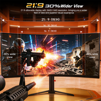 Factory 27 32 34 Inch Curved Gaming Monitor 165Hz WQHD 2K 4K IPS 1ms 100% SRGB Computer PC Desktop Gaming Display Screen