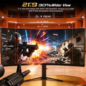 Écran de jeu incurvé pour ordinateur de bureau, 27, 32, 34 pouces, 165 Hz, WQHD, 2K, 4K, IPS, 1 ms, 100 % sRGB - Product Image 3