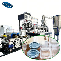 Ligne de production de feuilles en plastique PET contrôlée par PLC Sevenstars, extrudeuse industrielle de feuilles APET pour la thermoformage d'emballages alimentaires