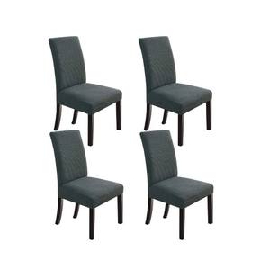 Bọc Ghế Ăn Bọc Ghế Phòng Ăn Bọc Ghế Màu Đen Tháo Được Giặt Được - Product Image 4