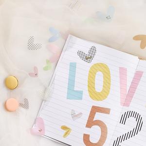 Papier découpe loose en forme de cœur, livraison gratuite, papier de suivi, ultramince pour album photo - Product Image 5