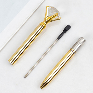 Bolígrafo de punta grande con diamantes de imitación multicolor, de cristal y metal, regalo creativo, para exportación. - Product Image 3
