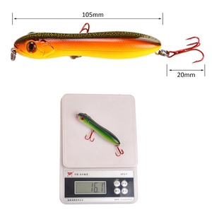 Señuelo flotante de superficie con cabeza de serpiente de 10.5cm y 16g para pesca con señuelos duros - Product Image 4
