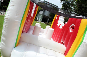 Ostacolo di salto del castello dell'anguria dei buttafuori del ponticello gonfiabile di alta qualità commerciale della casa di rimbalzo - Product Image 2