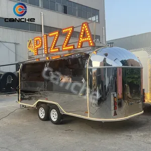 Camión de Pizza Móvil de 5.5m a Precio de Fábrica, Remolque de Comida Callejera Personalizado de Acero Inoxidable - Product Image 3