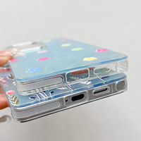 Étui de luxe IMD à motif floral pour Samsung Galaxy S25 S24, coque de téléphone électroplaquée à dégradé laser pour Samsung S26 Ultra
