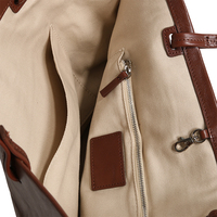 Sac fourre-tout en cuir grande capacité avec poche intérieure zippée, sac minimaliste pour les trajets quotidiens