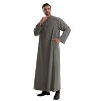 Vêtements Musulmans Vente Directe d'Usine Islamique Al Aseel Robe de Dubaï de Haute Qualité Arabie Jubbah Saoudienne Marocaine Thobe pour Hommes