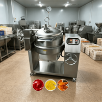 Mesin Perebus Vakum Stainless Steel Easy Clean untuk Konsentrasi Sirup Minuman, Ketel Berjaket Vakum Elektrik