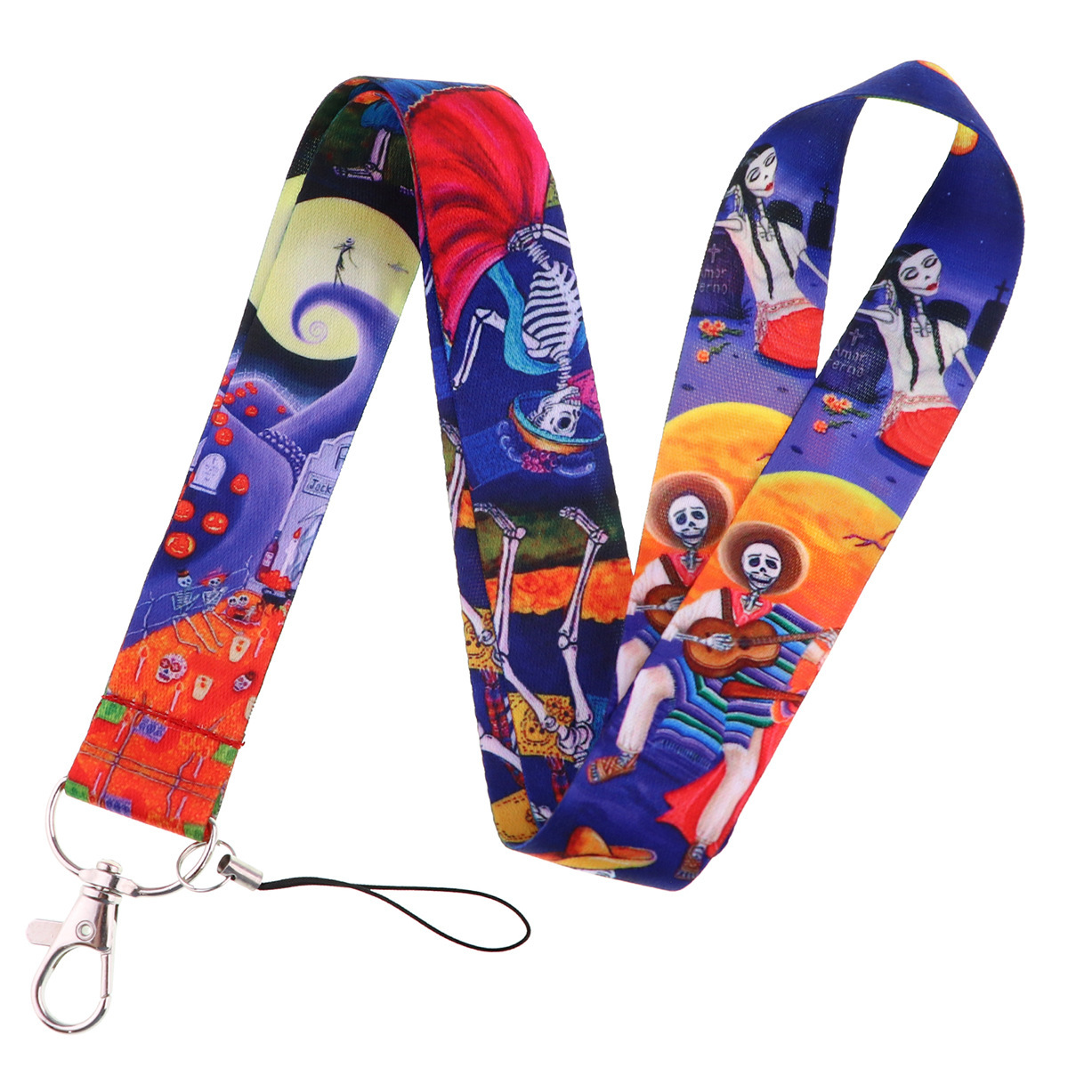 Promotional Gifts Cartoon the Nightmare Before Christmas Design Lanyards Anti-Lost Pendant ID Card Hanging Neck Lanyards Custom Image 5
