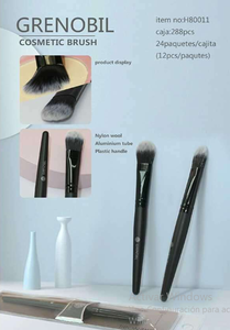 Juego de brochas cosméticas Grenobil, herramientas de maquillaje con mango de plástico y lana de nailon - Product Image 3