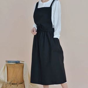 Tabliers pour femmes en coton et lin à dos croisé, à grandes poches, à motifs floraux, pour restaurants et fleuristes - Product Image 5